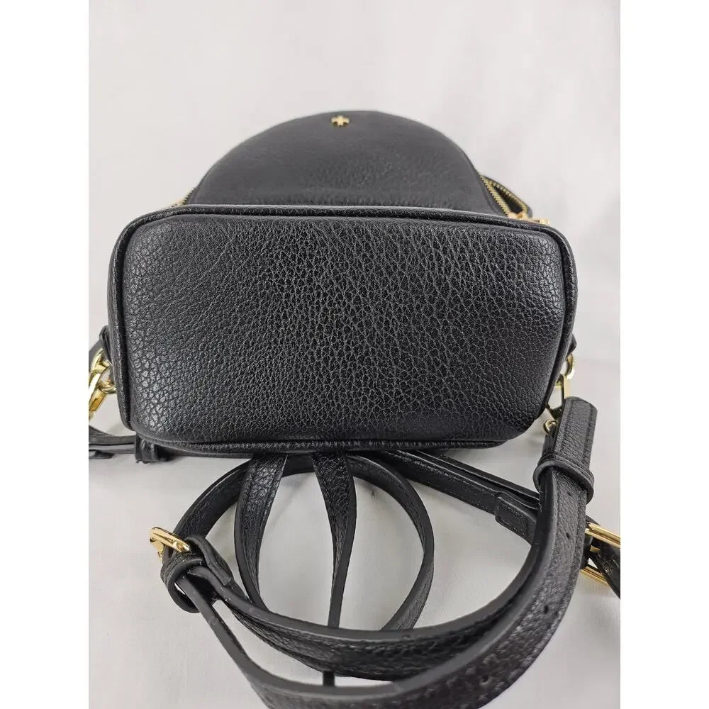 PETA & JAIN ZOE MINI BACKPACK – BLACK – VEGAN LEATHER – GOLD HARDWARE